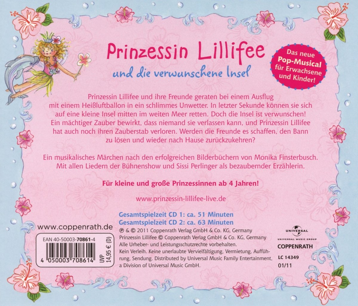Lillifee und die verwunschene Insel, Das Hörspiel zum Musical, Audio-CD, Neuware