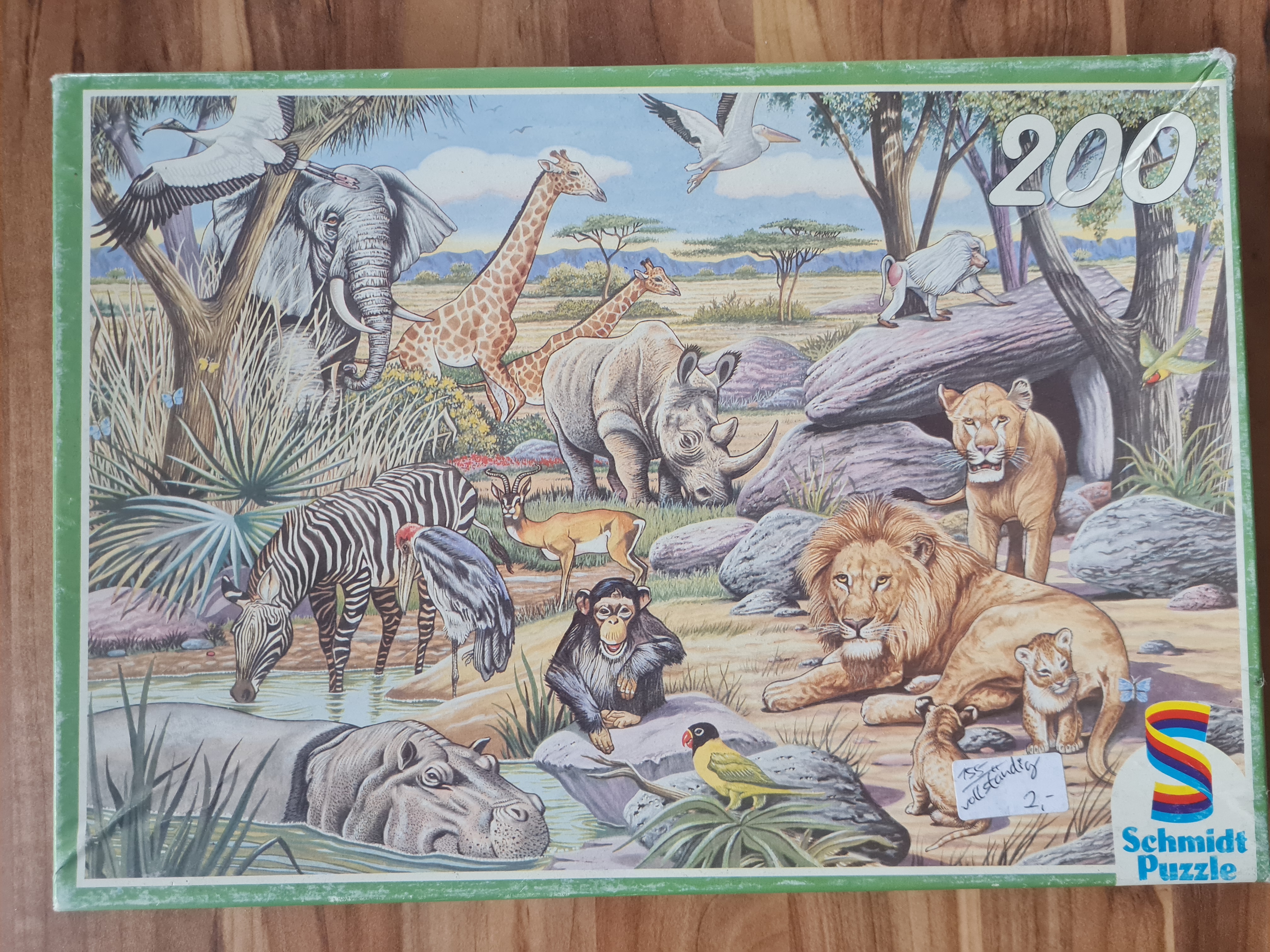 Puzzle Bedrohte Tierwelt, 200 Teile