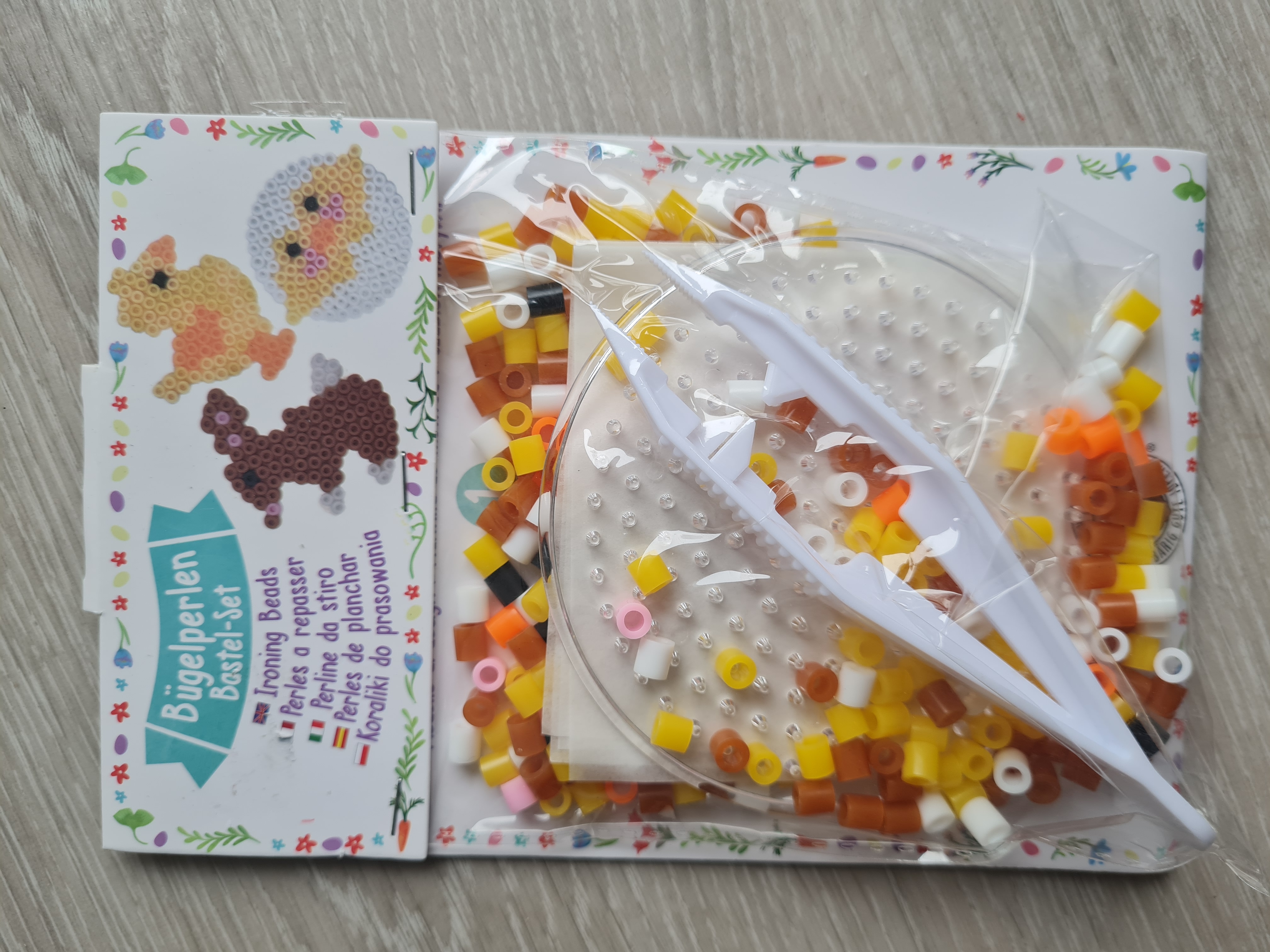 Bügelperlen Bastelset Ostern, Neuware
