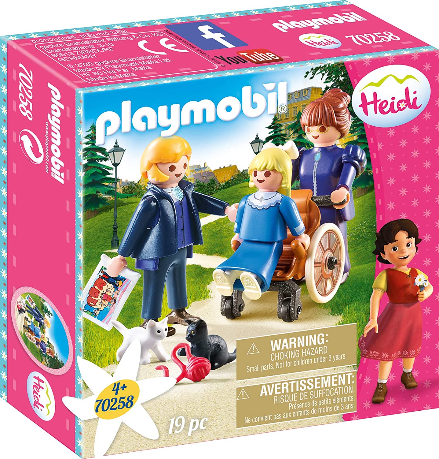 PLAYMOBIL Heidi 70258 Clara mit Vater und Fräulein Rottenmeier, Neuware