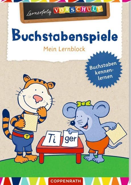 Buchstabenspiele: Mein Lernblock (Lernerfolg Vorschule), Neuware