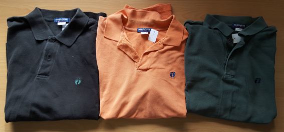 3 Polo-Shirts als Set, Gr. L