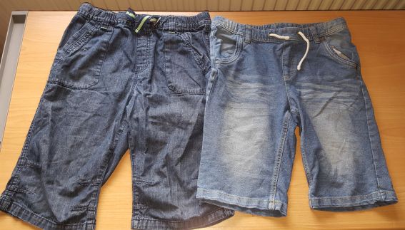 2 Kurze Jeanshosen als Set, Gr. 164