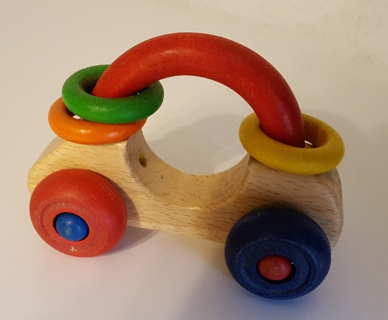 Holzschiebeauto