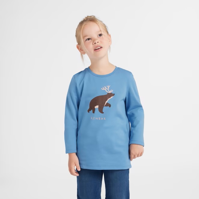 Jako-o Langarmshirt Mixtiere, Gr. 80/86, heidelbeere, Neuware