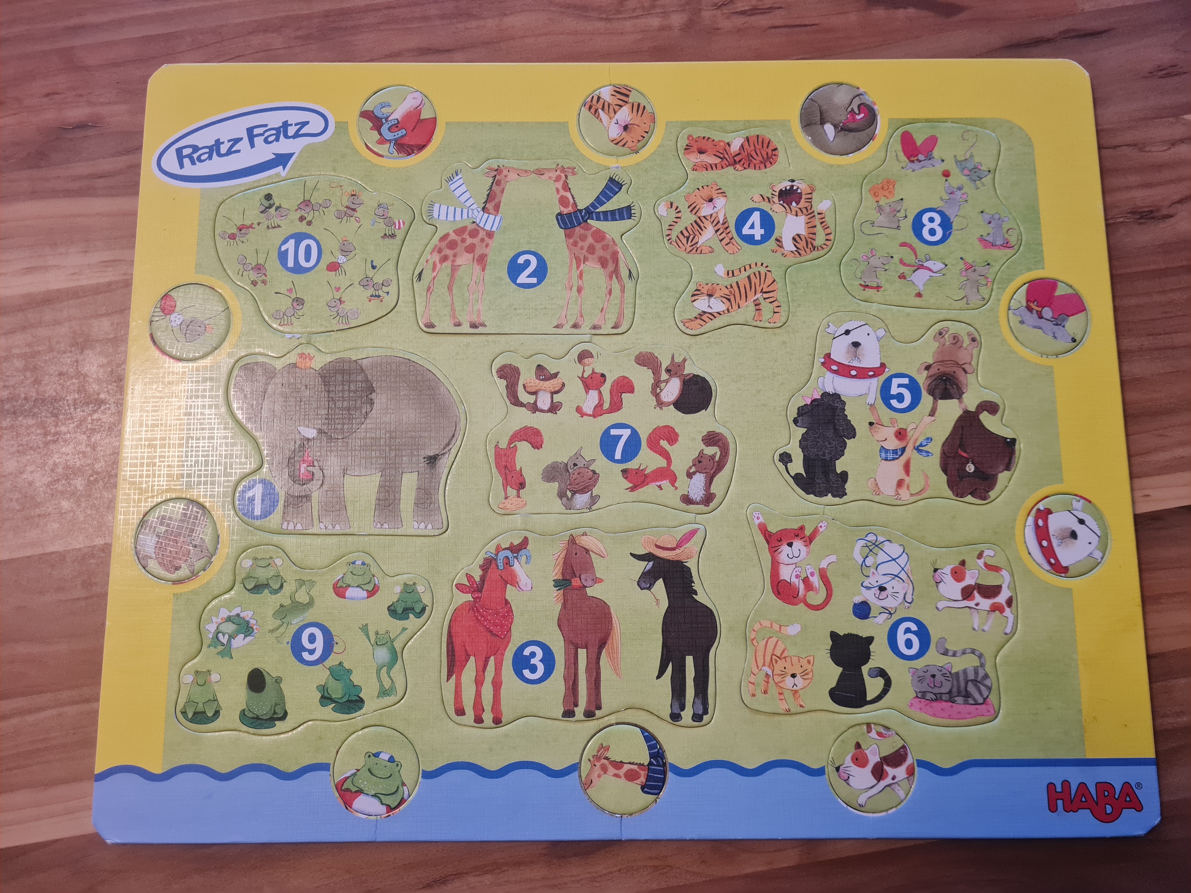 Ratz Fatz Entdecker-Puzzle Zahlen, 20 Teile
