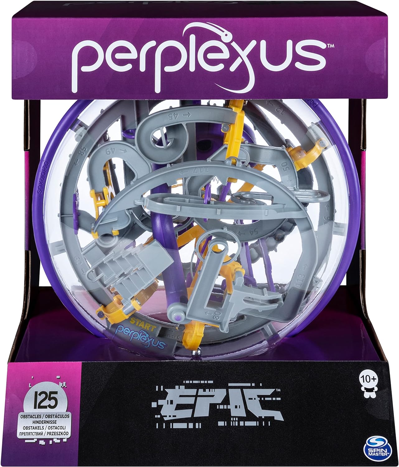 Perplexus Epic, 3D-Kugellabyrinth mit 125 Hindernissen - für fingerfertige Perplexus-Fans ab 8 Jahren, Neuware
