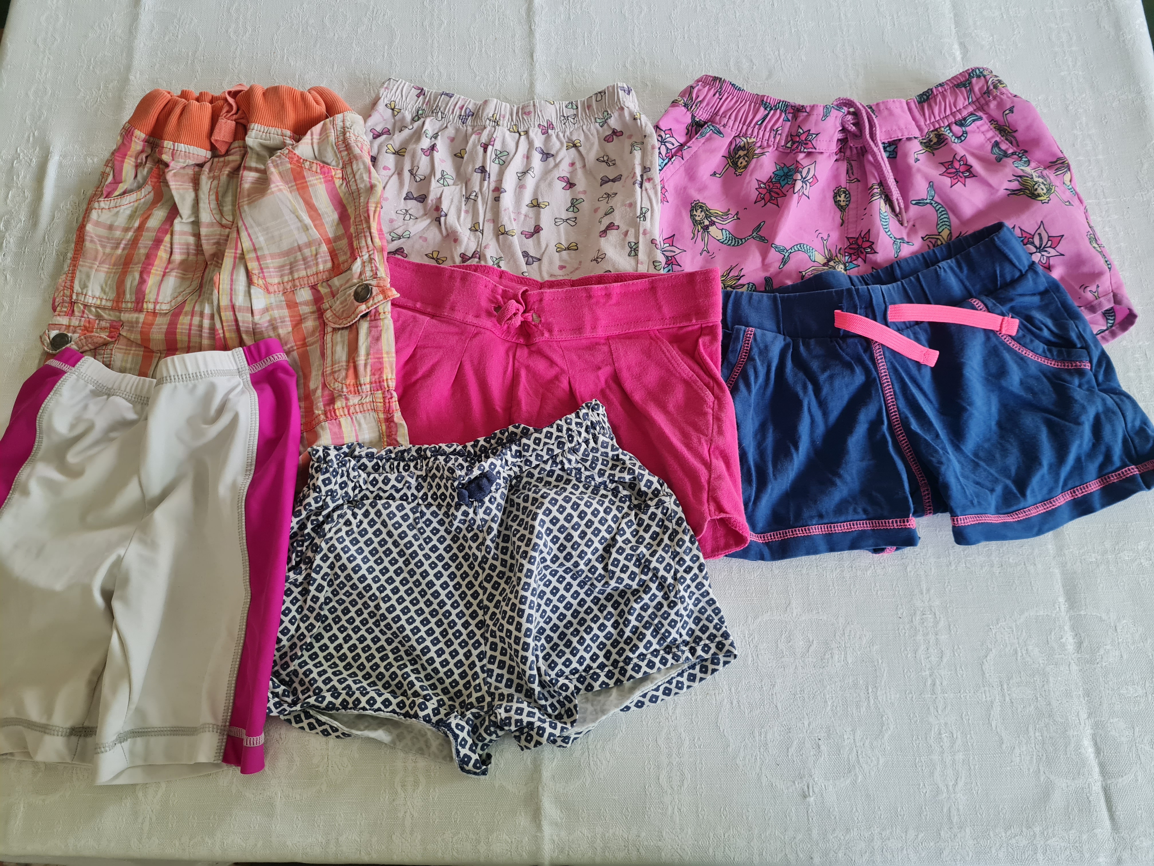 Kurze Hosen Set für Mädchen Gr. 110 und Gr. 110/116