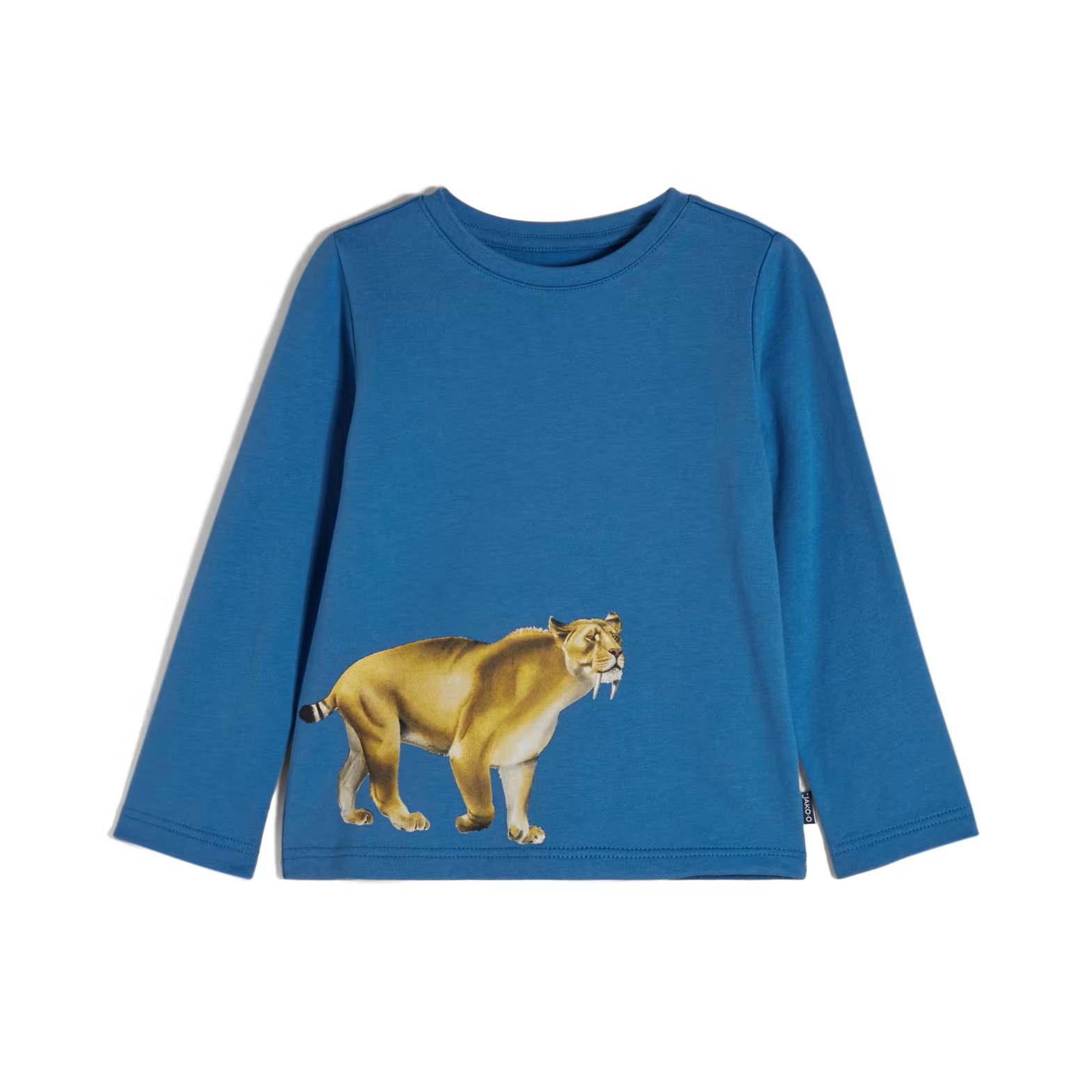 Jako-o Langarmshirt Fotodruck Steinzeit / Säbelzahntiger, Gr. 80/86, tinte, Neuware