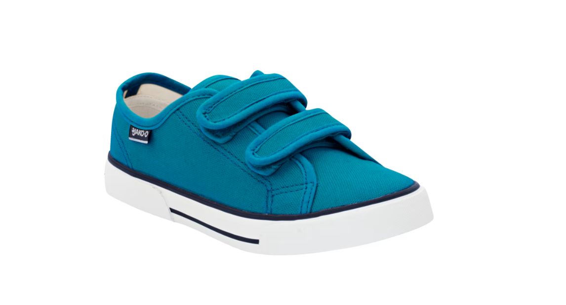 Jako-o Stoffschuh mit Klett und abriebfester Sohle, Gr. 28, Dunkeltürkis, Neuware