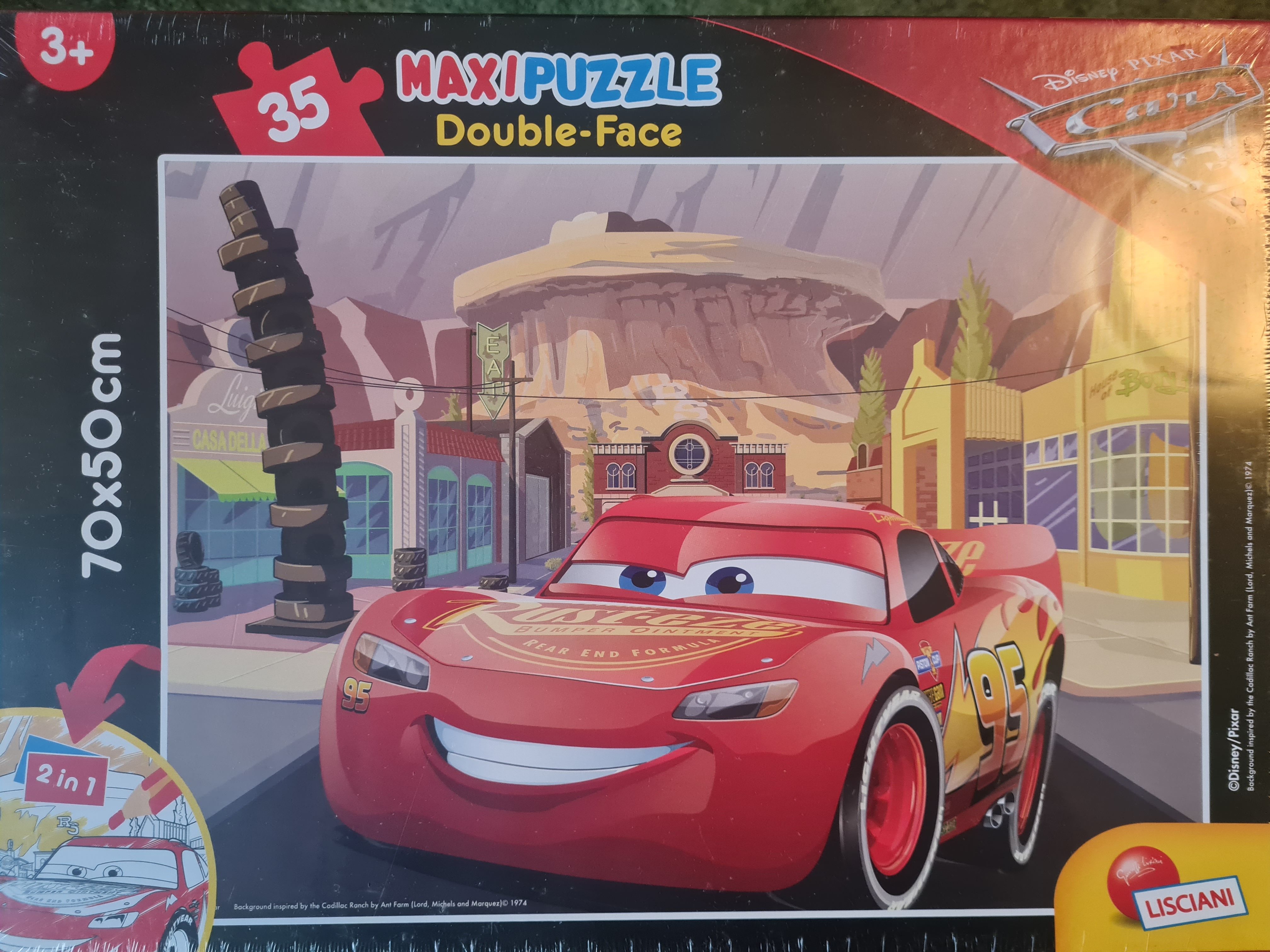 Cars 3 Maxi-Puzzle Double-Face, 2in1, 70x50cm, Neuware