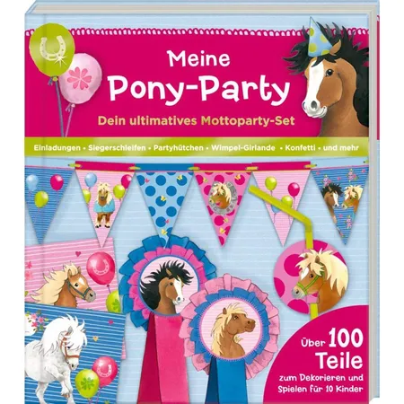 Aktivbuch Meine Pony-Party: Dein ultimatives Mottoparty-Set, Neuware