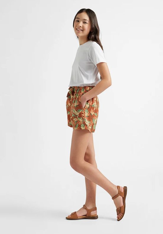 Jako-o/FIT-Z Mädchen-Shorts Paperbagwaist, cognacfarben, Gr. 176, Neuware