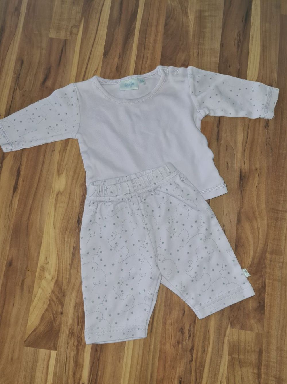 2tlg. Set für Mädchen "Stars", Gr. 56, Secondhand