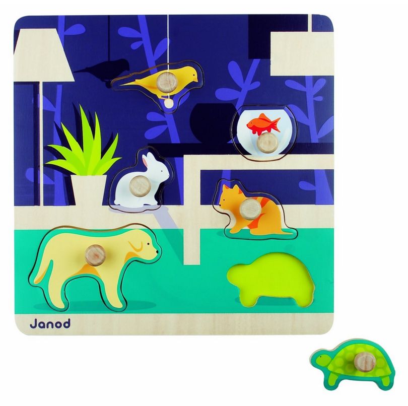 Janod 07007 - Janod - Puzzle Happy Animo, Neuware