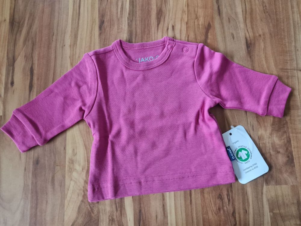Jako-o Langarmshirt, hibiskus, Gr. 50, Neuware mit Etikett