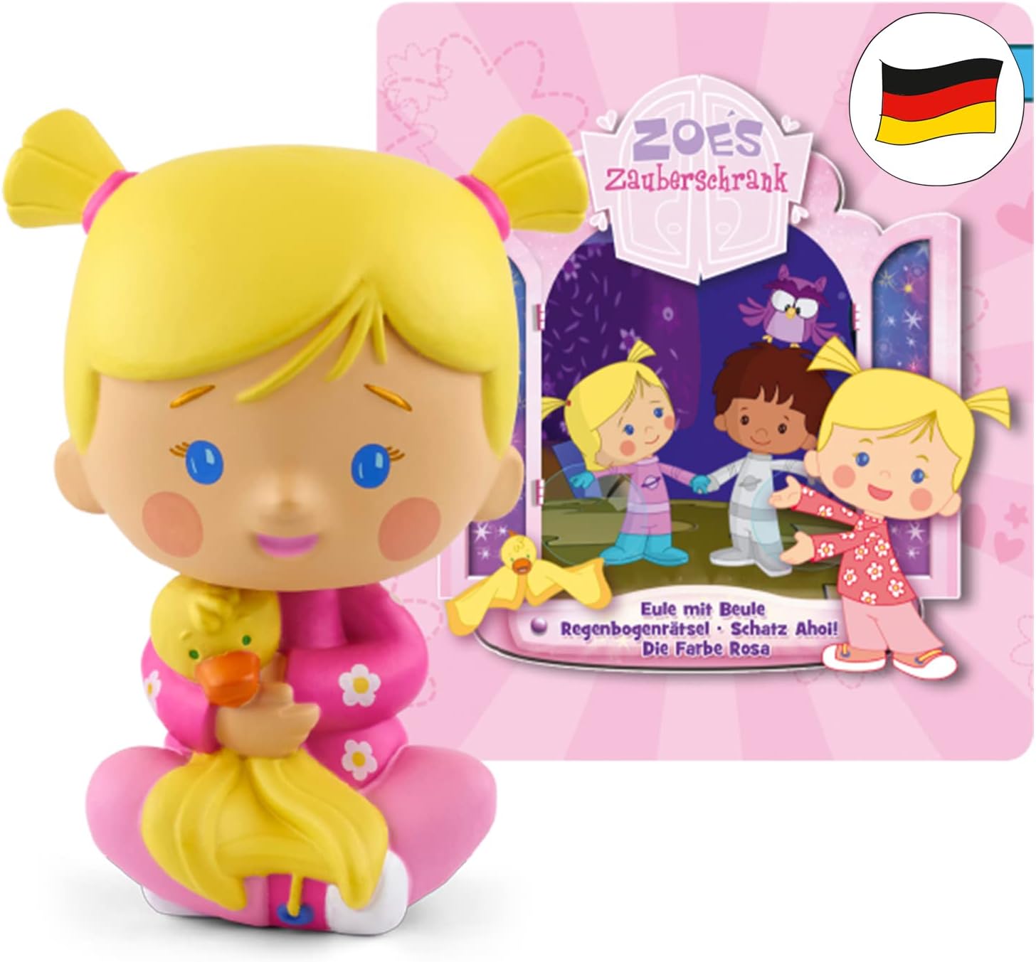 Tonies Content-Tonie Zoés Zauberschrank – Eule/Regenbogenrätsel/Schatz AHOI/Farbe Rosa, Neuware