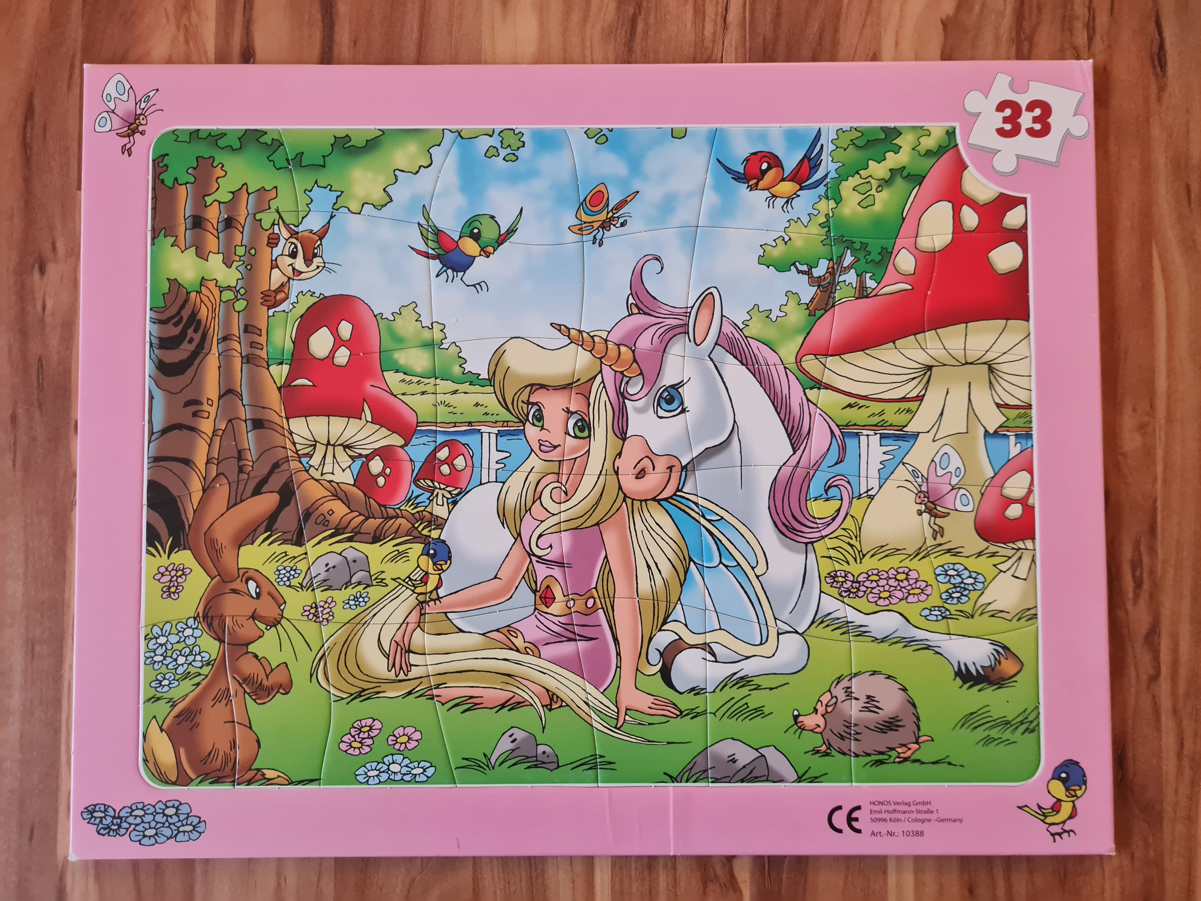 Rahmenpuzzle Einhorn, 33 Teile