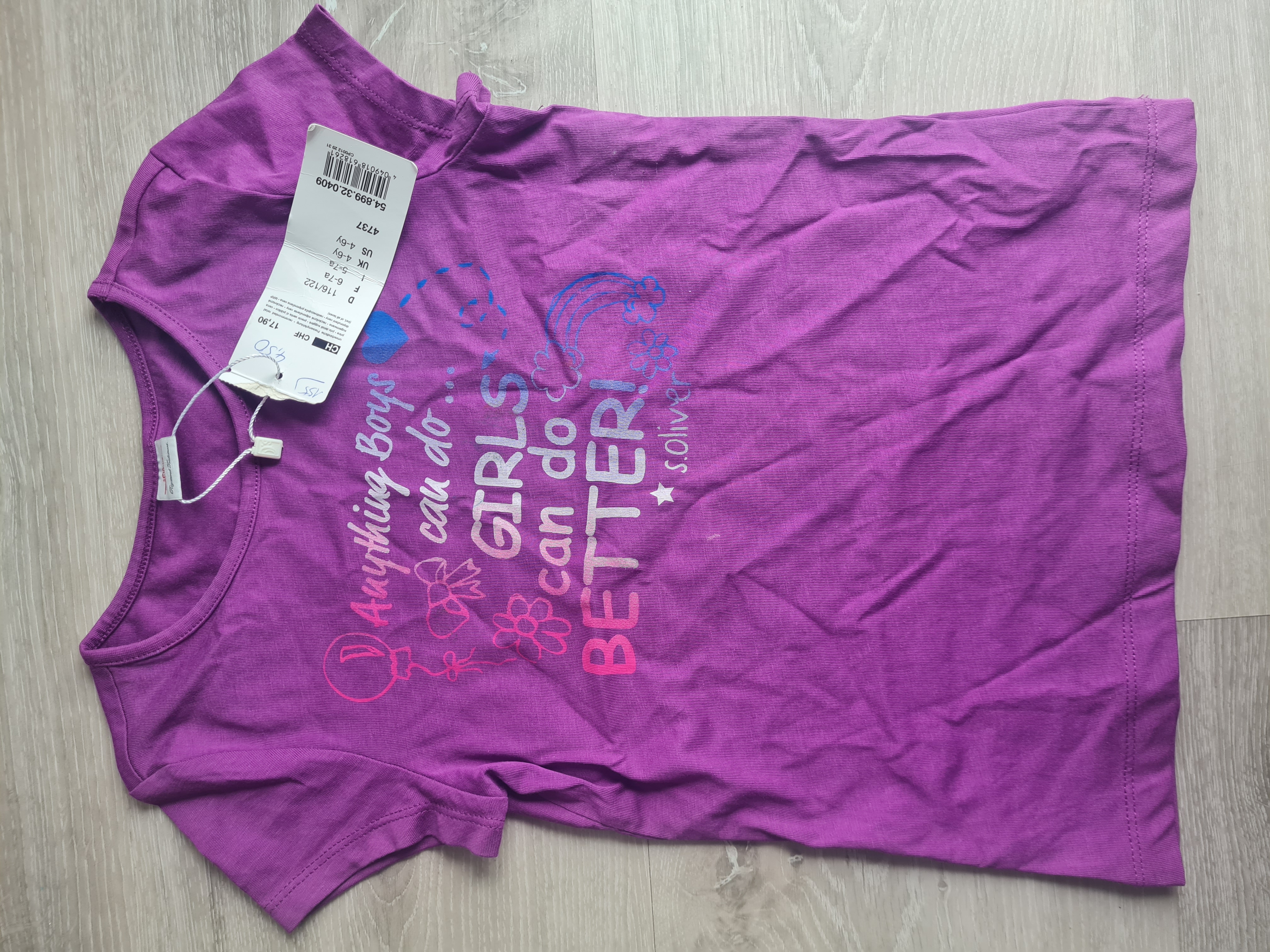 s'Oliver T-Shirt, Gr. 116/122, Neuware