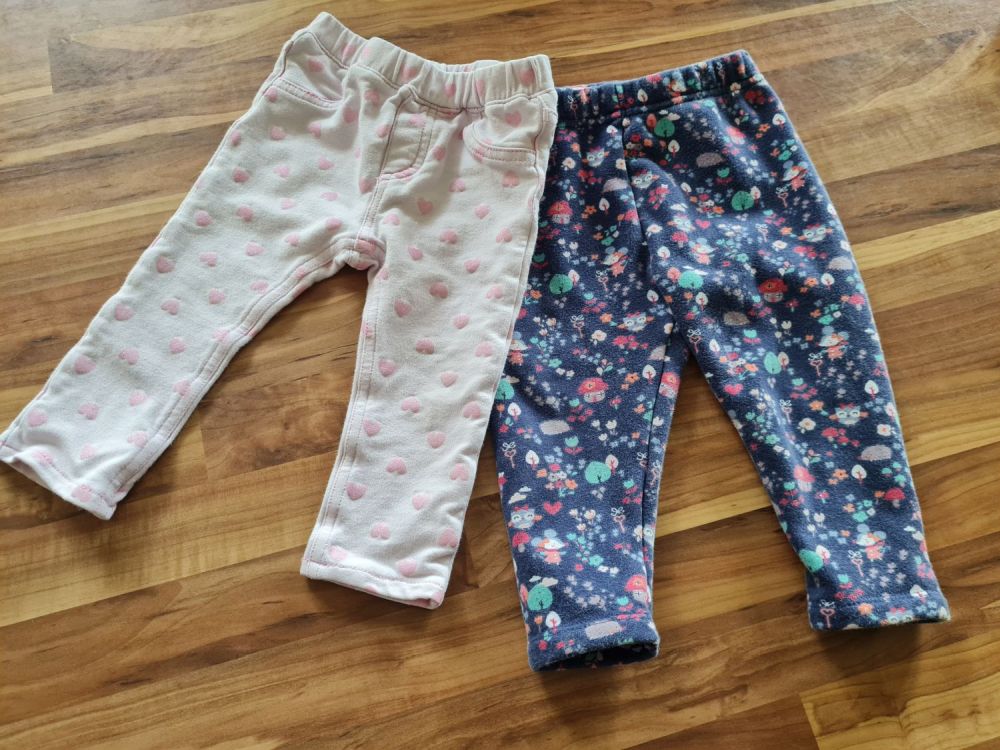 2 Leggins für Mädchen Gr. 80, Secondhand