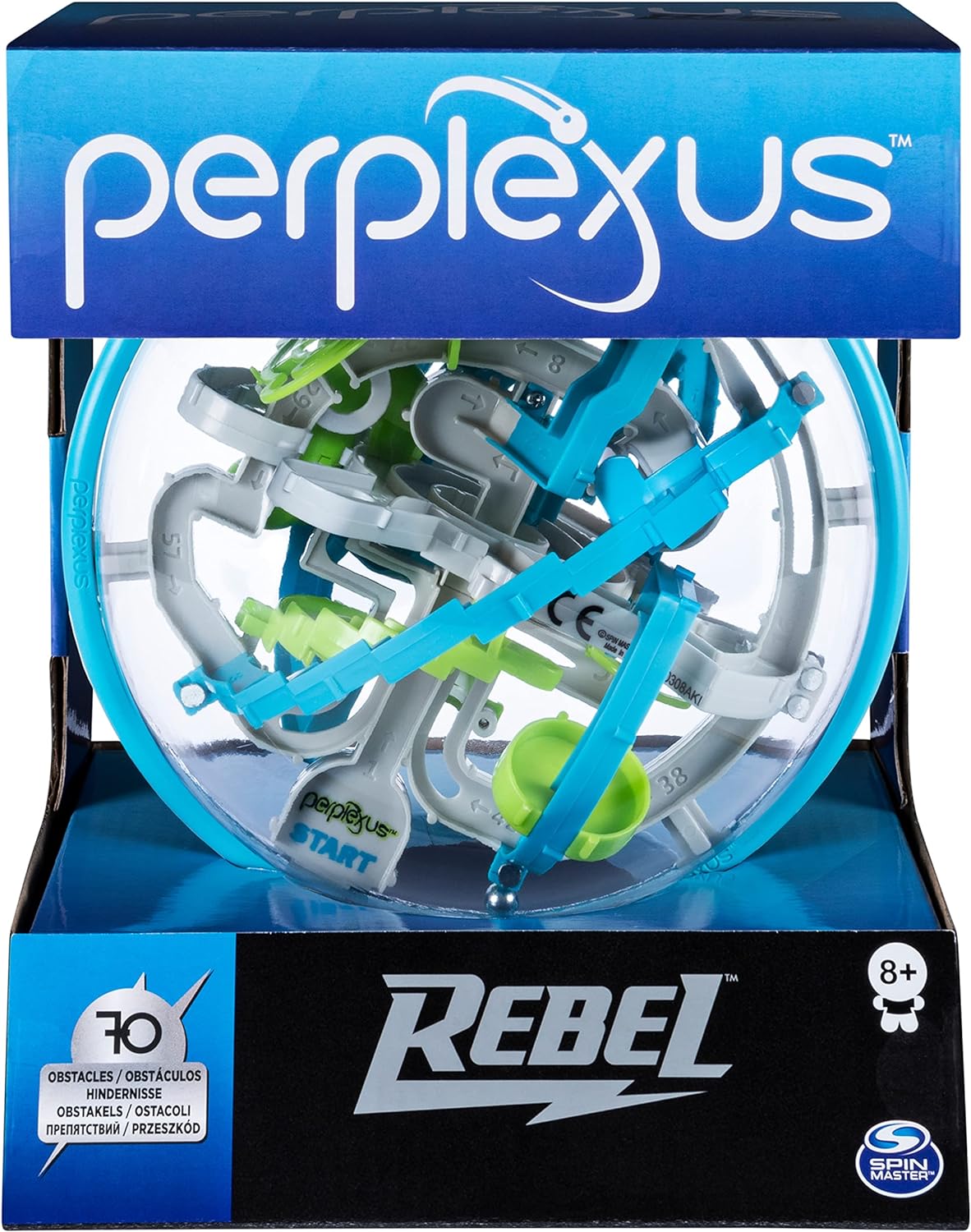 Perplexus Rebel, 3D-Kugellabyrinth mit 70 Hindernissen - für fingerfertige Perplexus-Fans ab 6 Jahren, Neuware