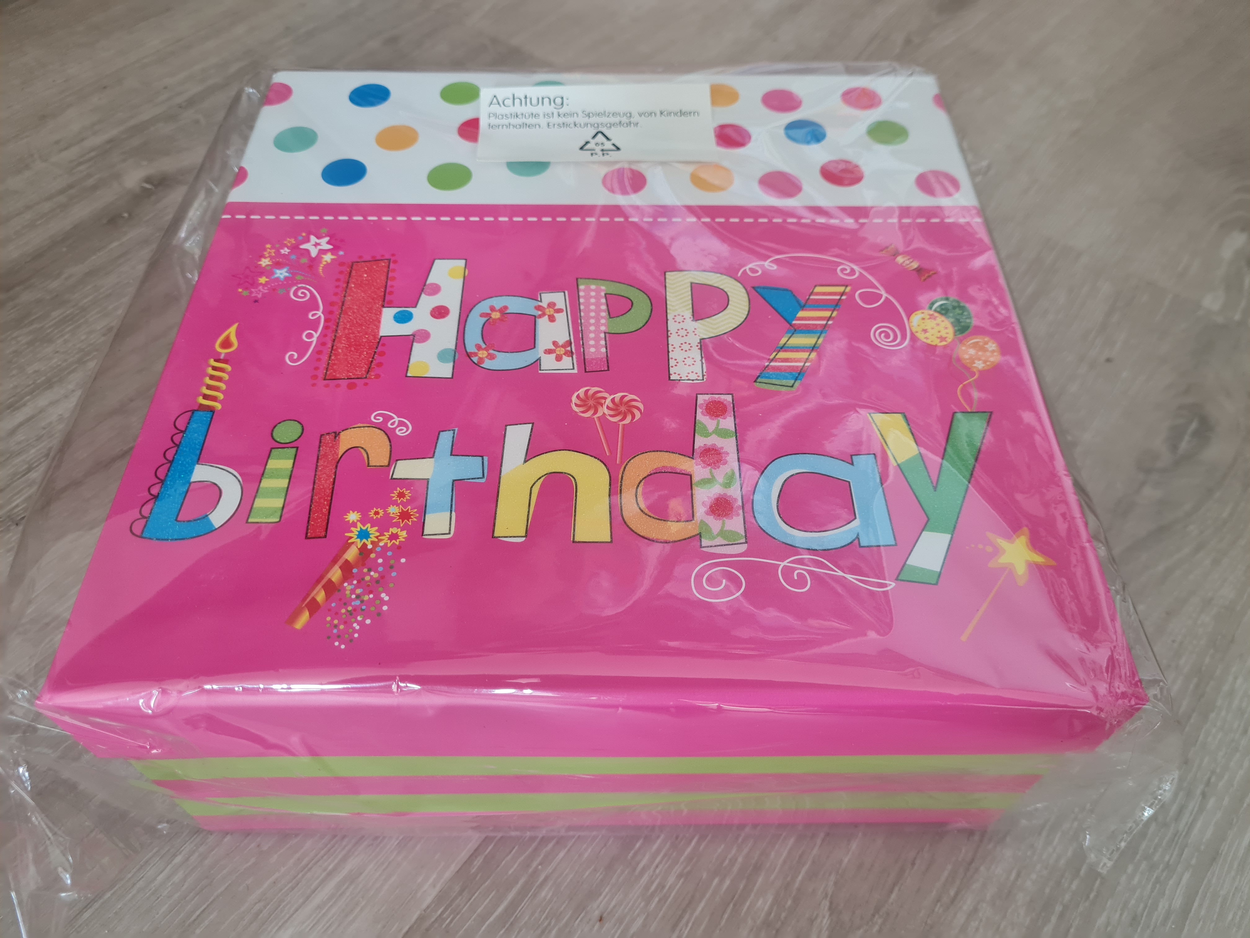 Geschenkbox "Happy Birthday", Neuware