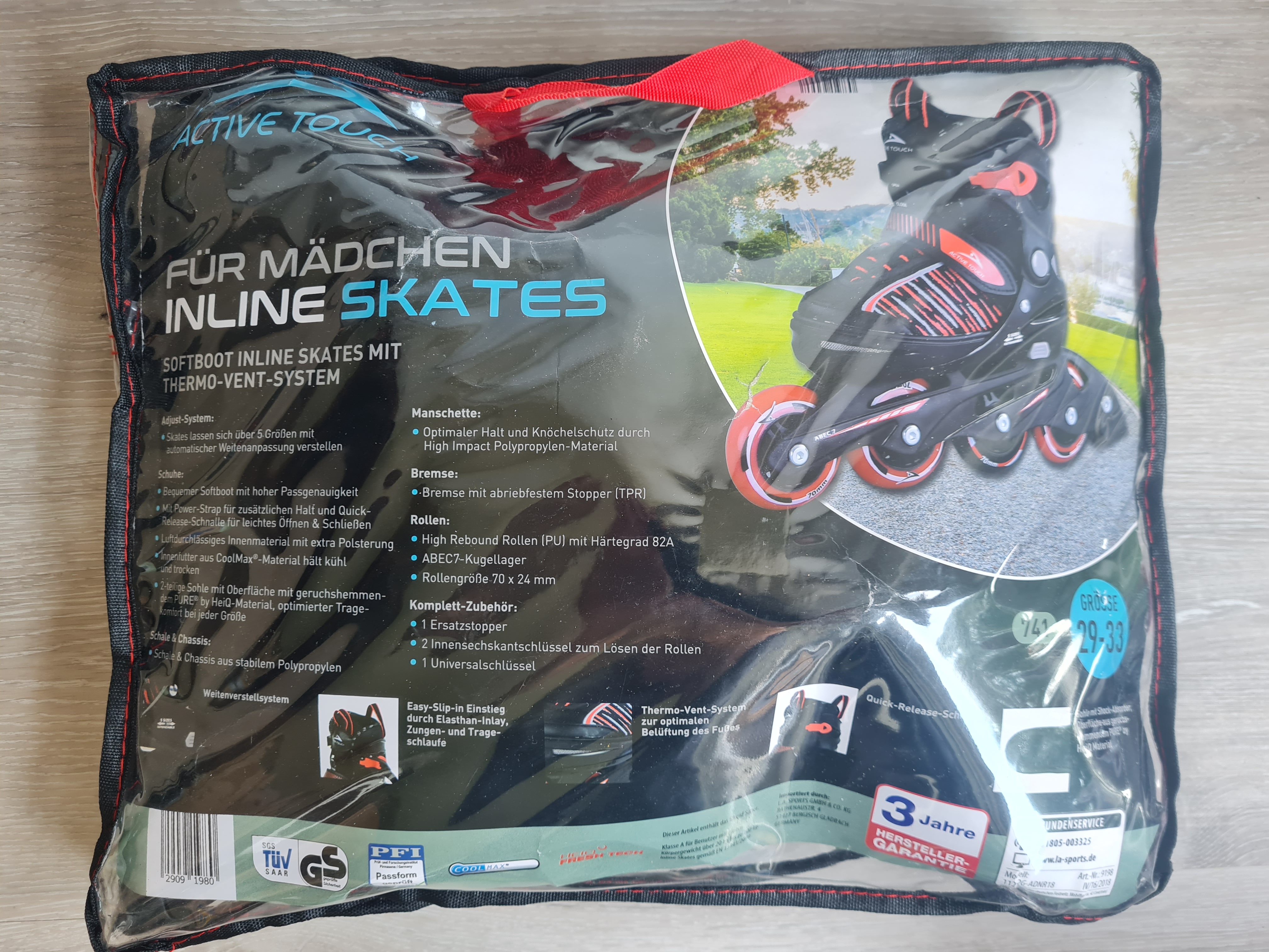 Inline Skates für Mädchen, Gr. 29-33, Neuware