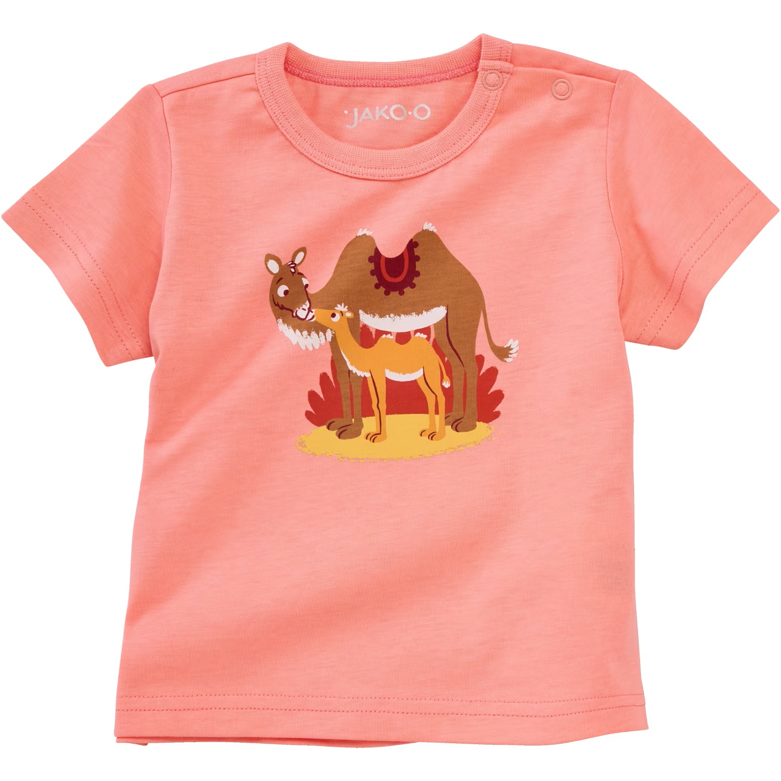 Jako-o T-Shirt mit Tiermotiv, lachsfarben, Gr. 56/62, Neuware