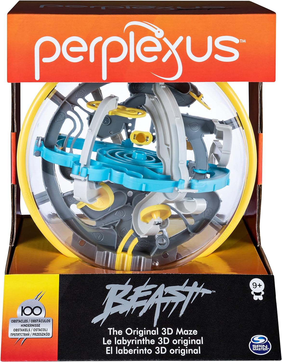 Perplexus Beast, 3D-Kugellabyrinth mit 100 Hindernissen - für fingerfertige Perplexus-Fans ab 8 Jahren, Neuware