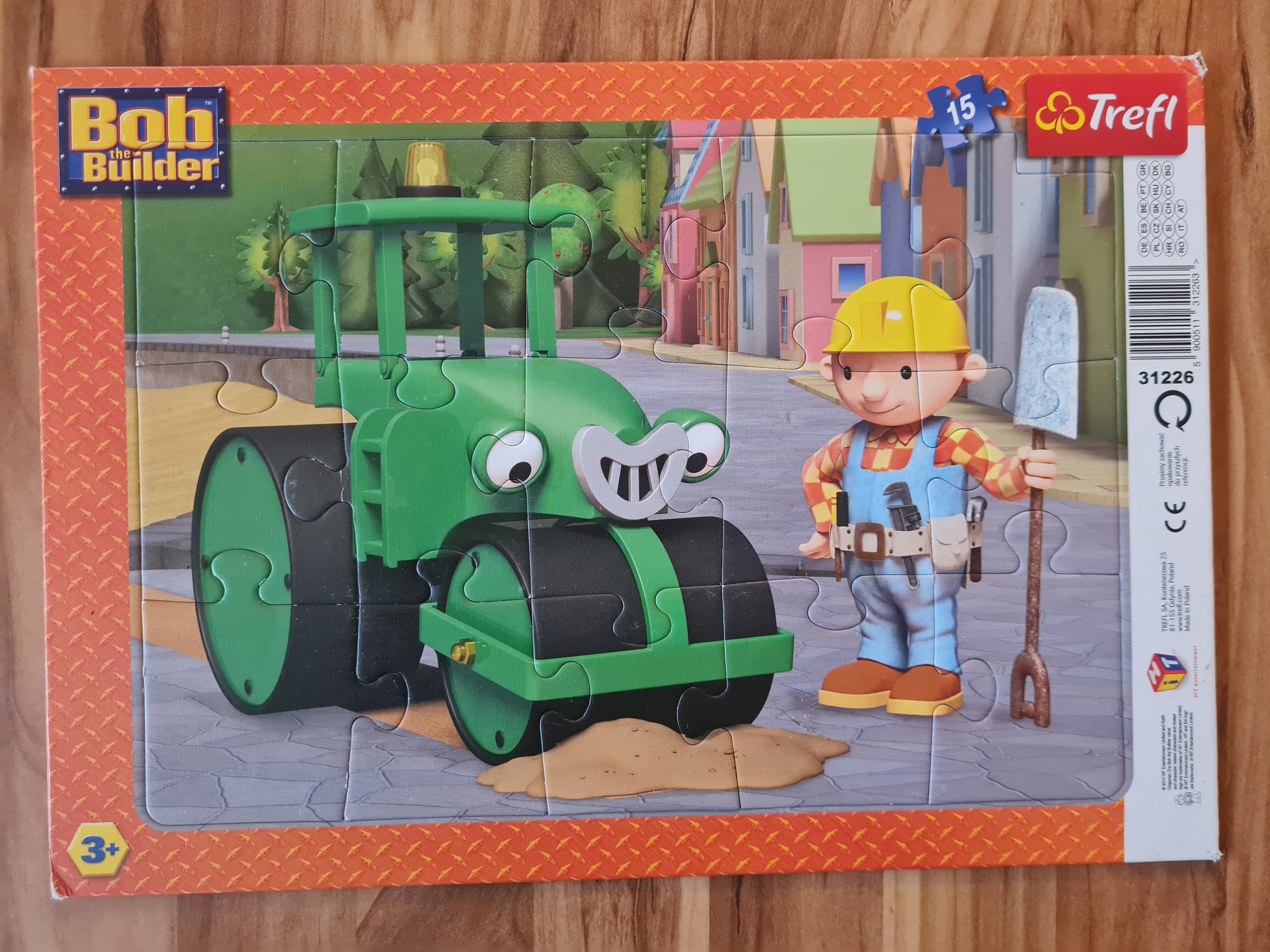 Rahmenpuzzle Bob der Baumeister, 15 Teile