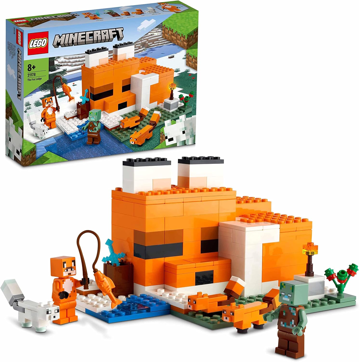 LEGO Minecraft 21178 Die Fuchs-Lodge, Neuware