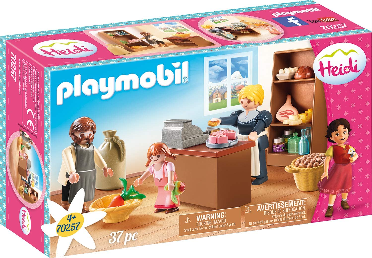 PLAYMOBIL Heidi 70257 Dorfladen der Familie Keller, Neuware