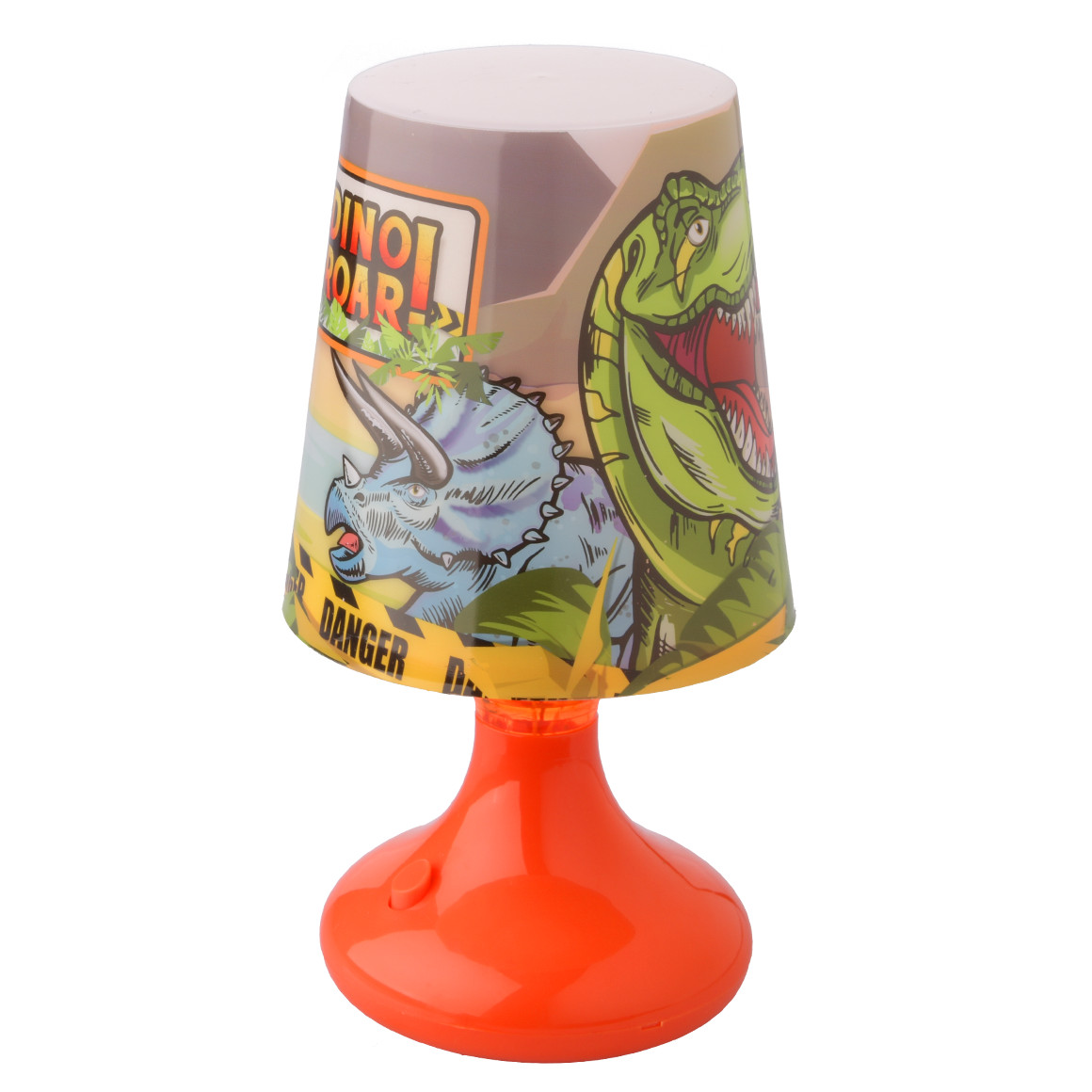 Tischlampe mit Dino-Motiv, Neuware