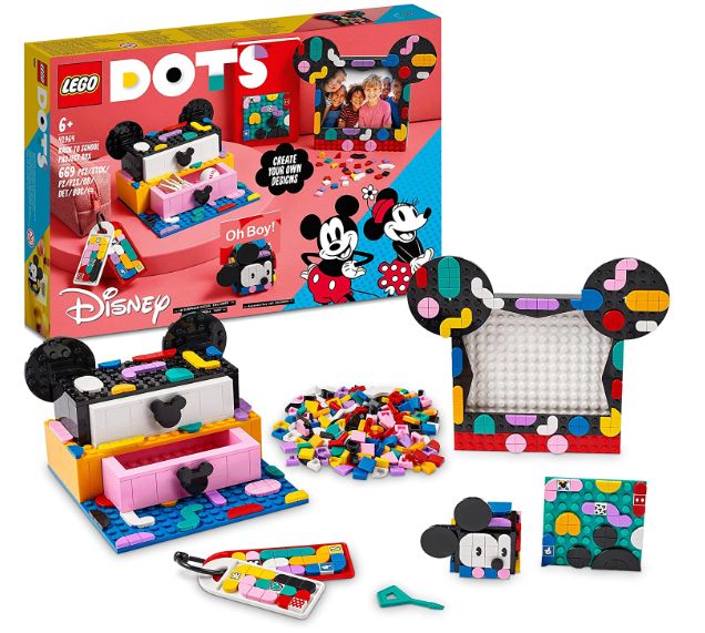 LEGO DOTS 41964 Micky & Minnie Kreativbox zum Schulanfang, 6-in-1 Bastelset, Neuware (EOL)