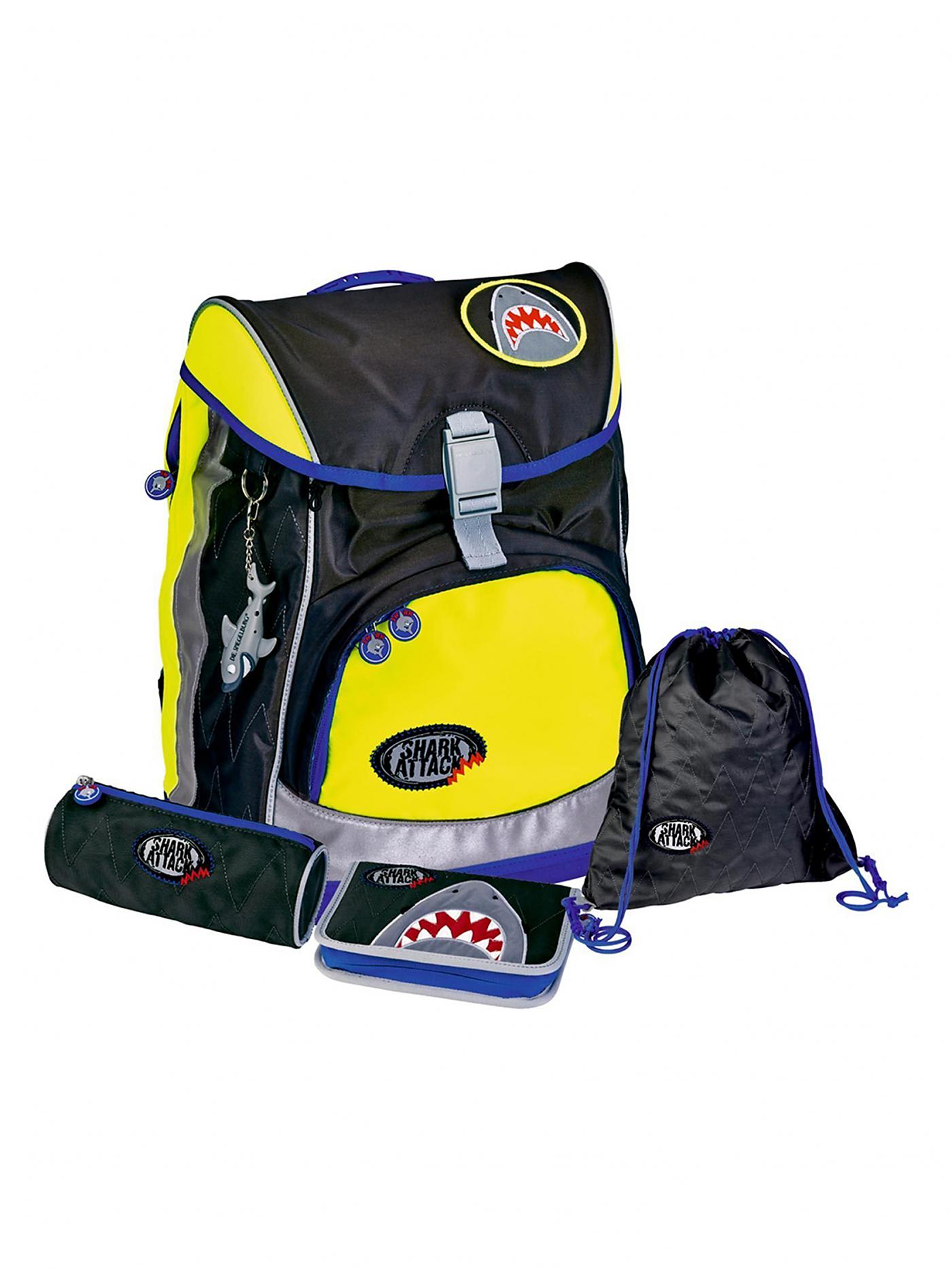 Capt'n Sharky Schulranzen-Set "Flex Style Fun - Shark Attack", Neuware, 2. Wahl