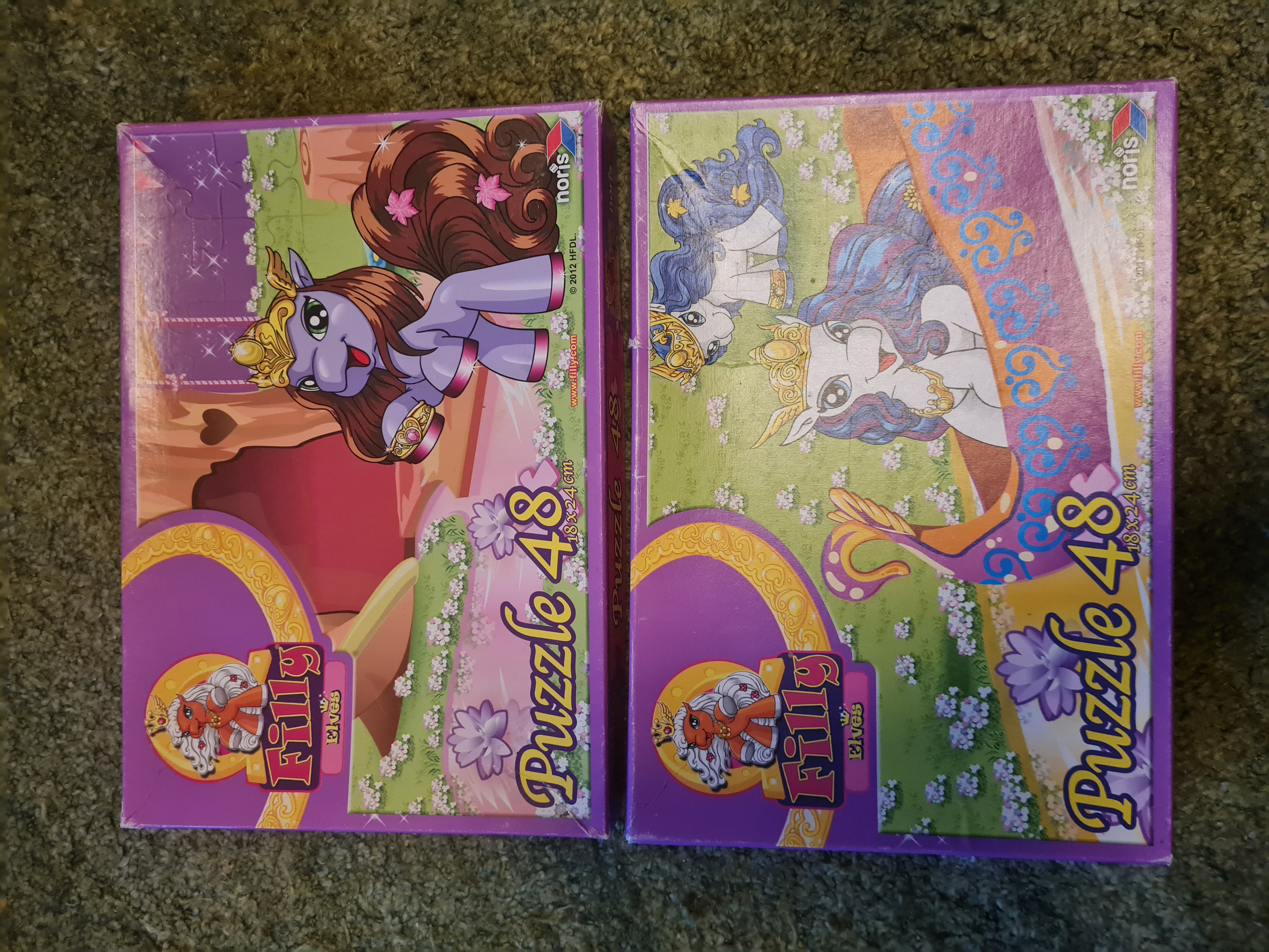 2 Filly Puzzles, je 48 Teile