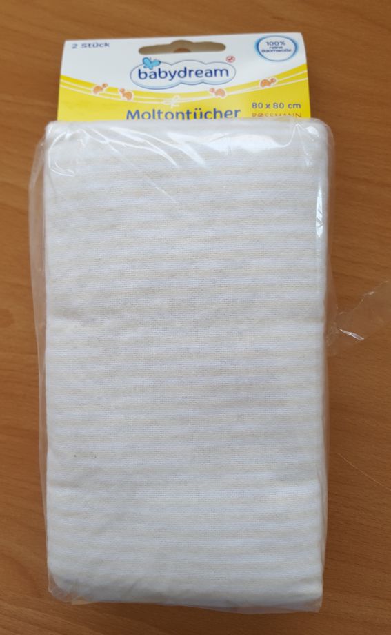 2 Moltontücher, Neuware