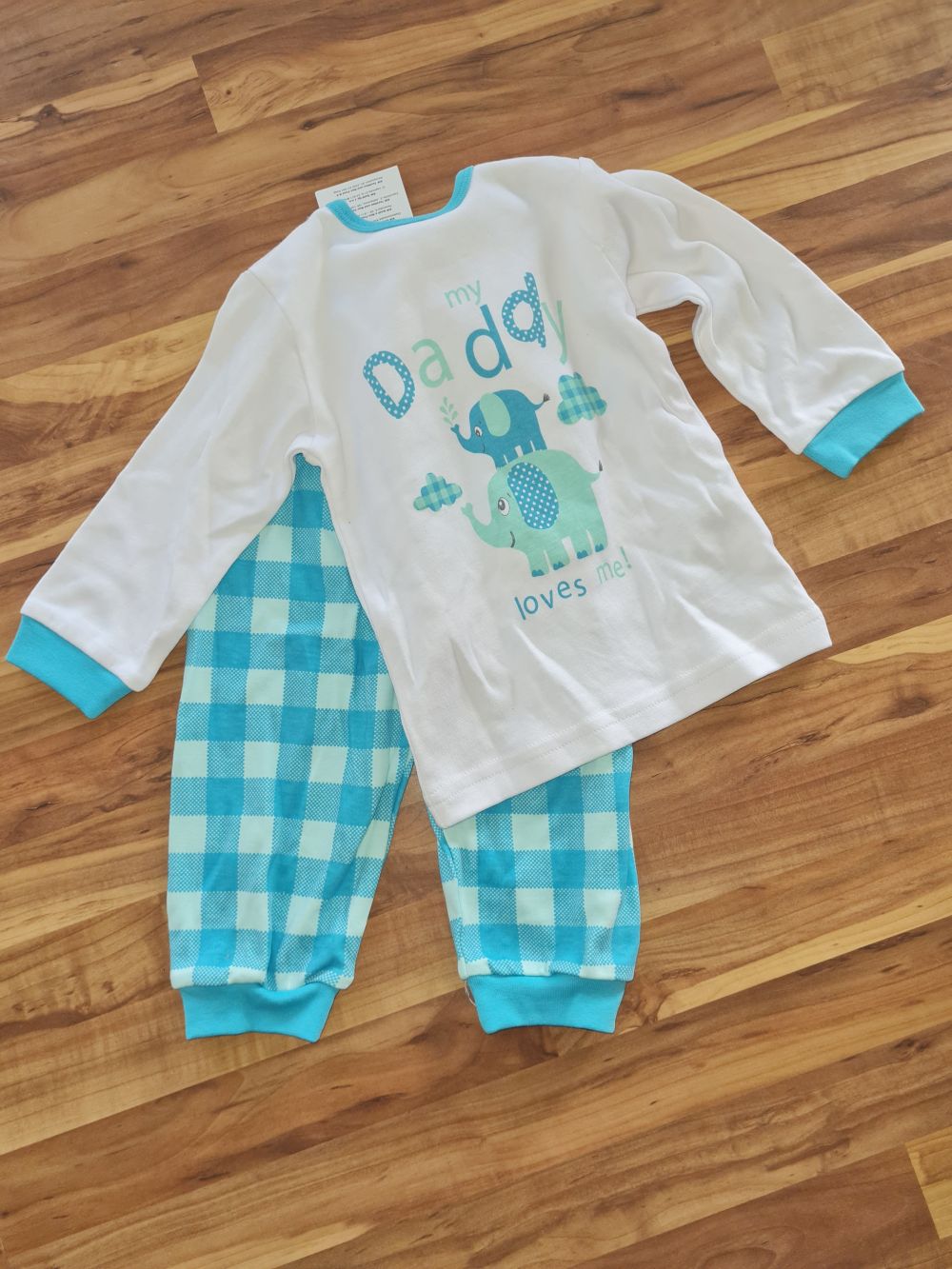 Schlafanzug "My daddy loves me" Gr. 74, Neuware mit Etikett