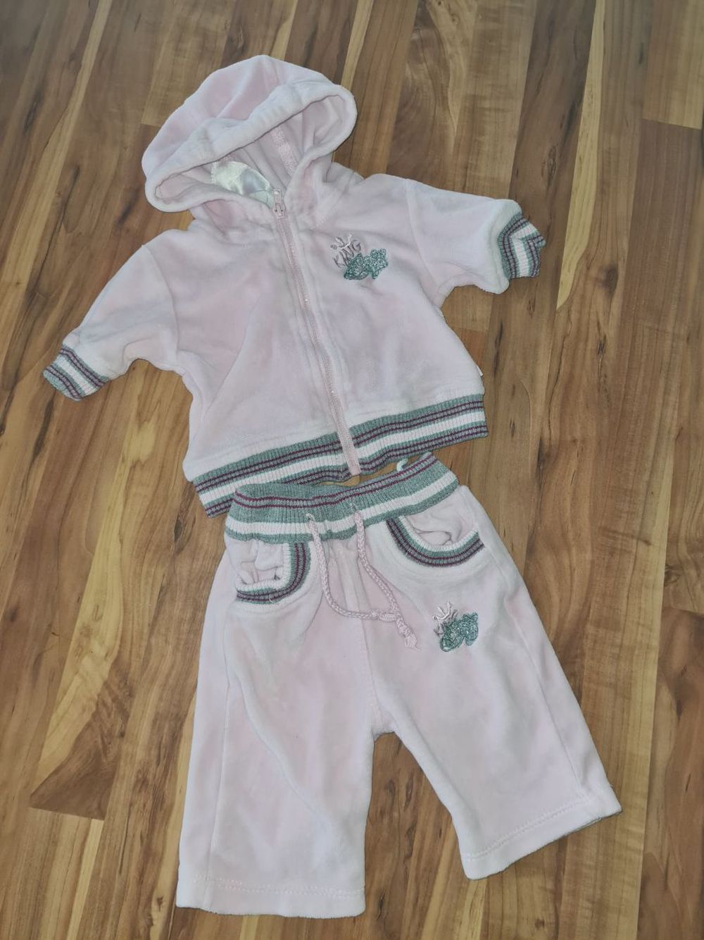 Jogging-Anzug für Mädchen, Gr. 50/56, Secondhand