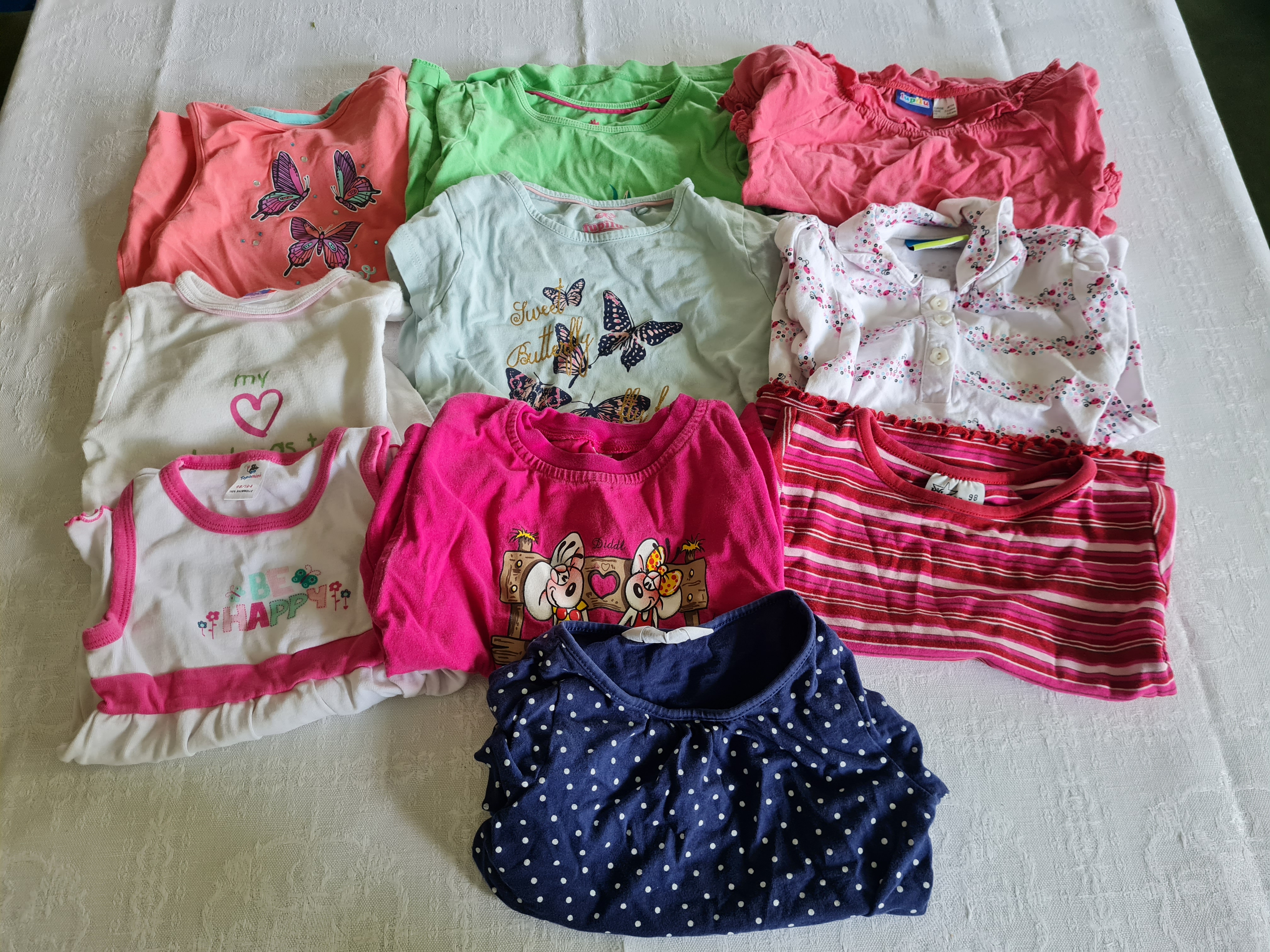 T-Shirt Set für Mädchen, Gr. 98 und Gr. 98/104