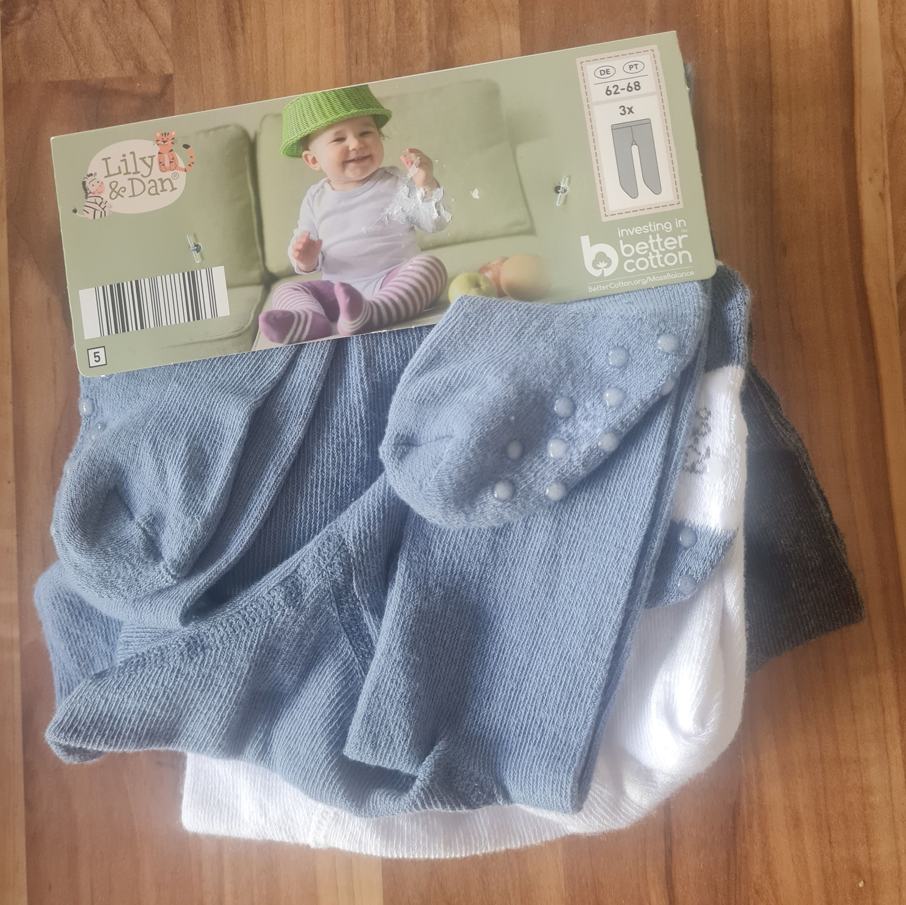 Baby-Spielstrumpfhosen, 3er-Set, Gr. 62/68, Neuware mit Etikett