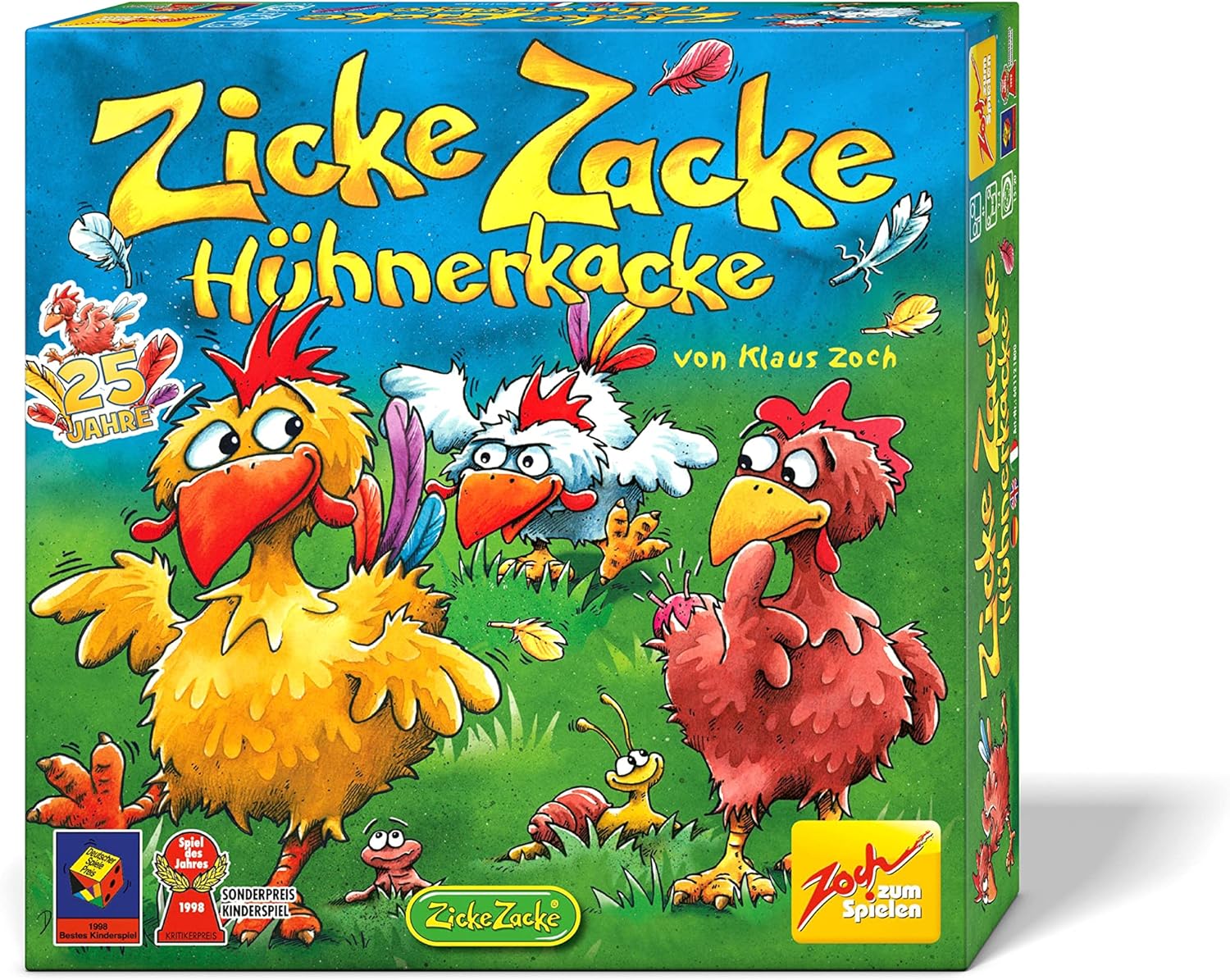 Zicke Zacke Hühnerkacke – das rasante Memory-Gedächtnisrennen, Kinderspiel des Jahres 1998, Neuware
