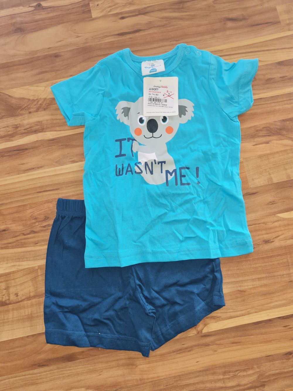 Topomini Jungen-Shorty "Koala" Gr. 74/80, Neuware mit Etikett