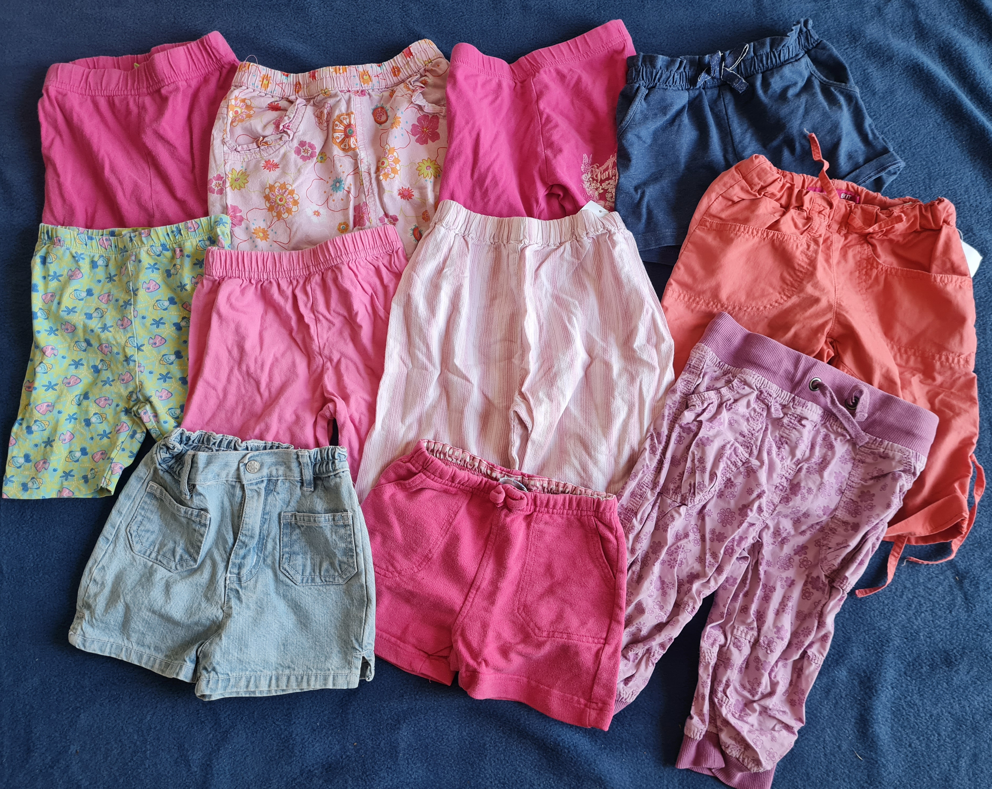 11 Kurze Hosen als Set für Mädchen Gr. 86