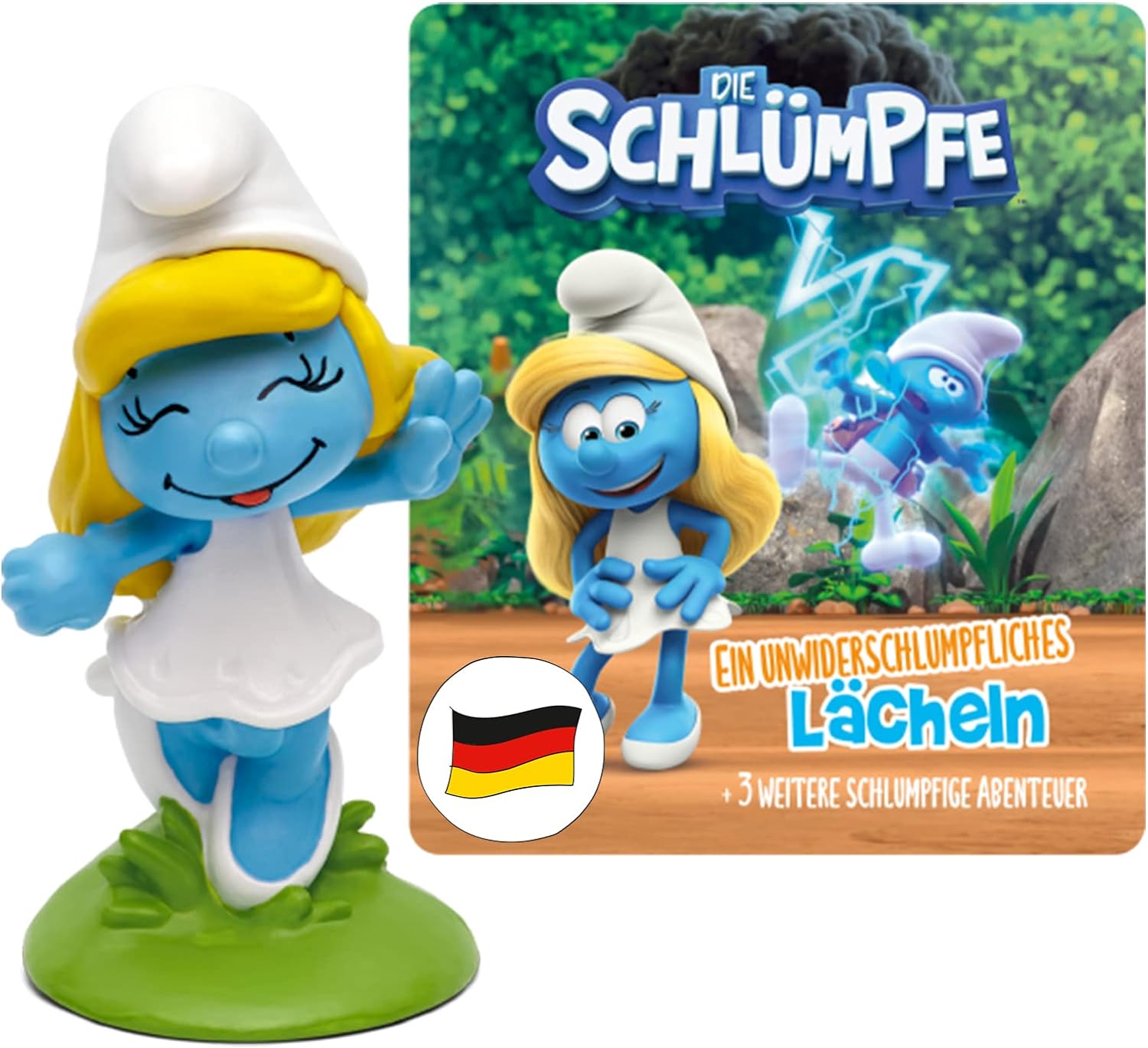 Tonies Content-Tonie Die Schlümpfe – EIN unwiderschlumpfliches Lächeln & 3 weitere schlumpfige Abenteuer, Neuware