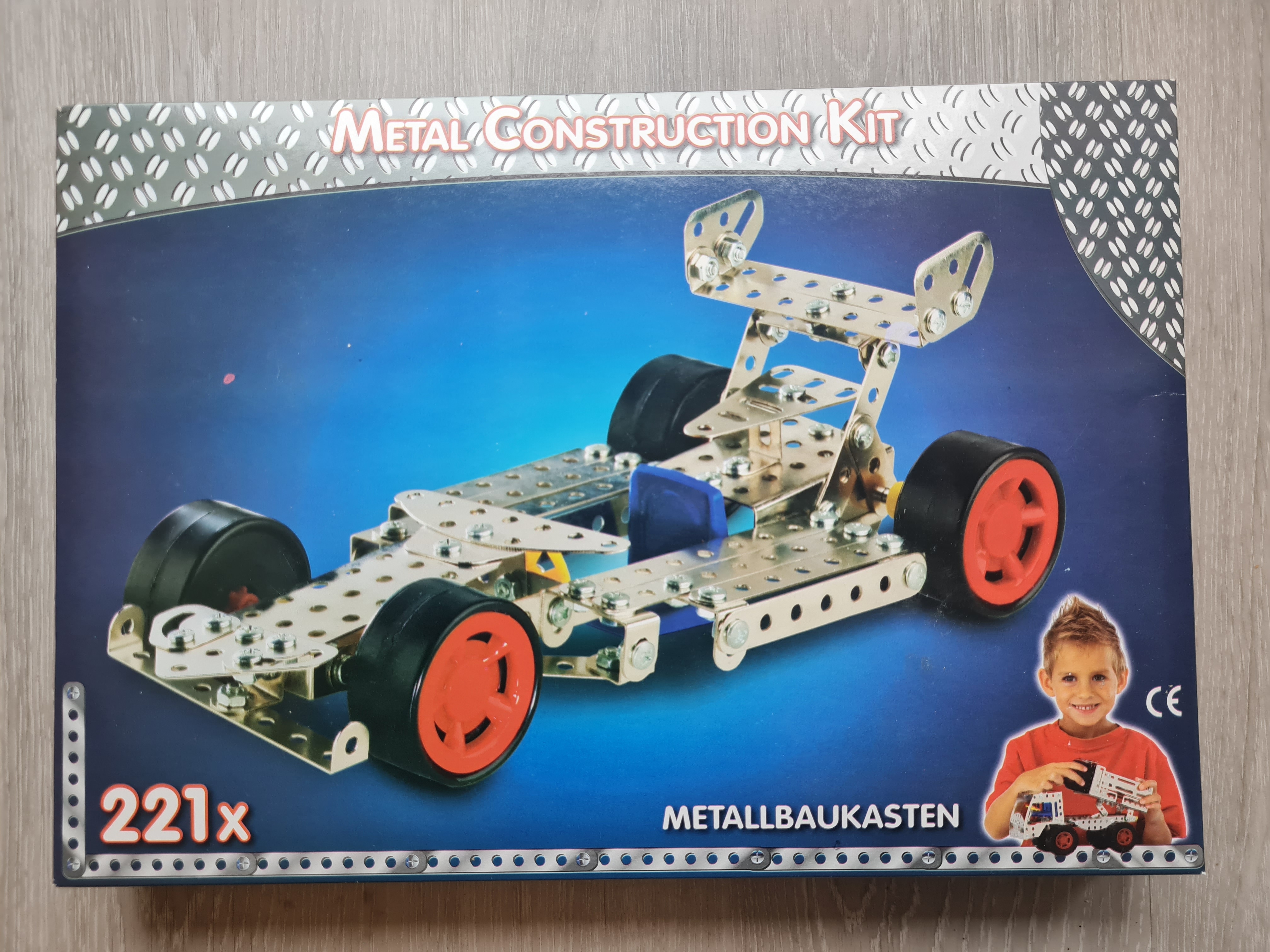Metallbaukasten 221 Teile, Neuware