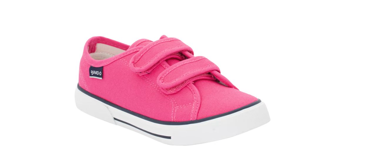Jako-o Stoffschuh mit Klett und abriebfester Sohle, Gr. 35, Pink, Neuware