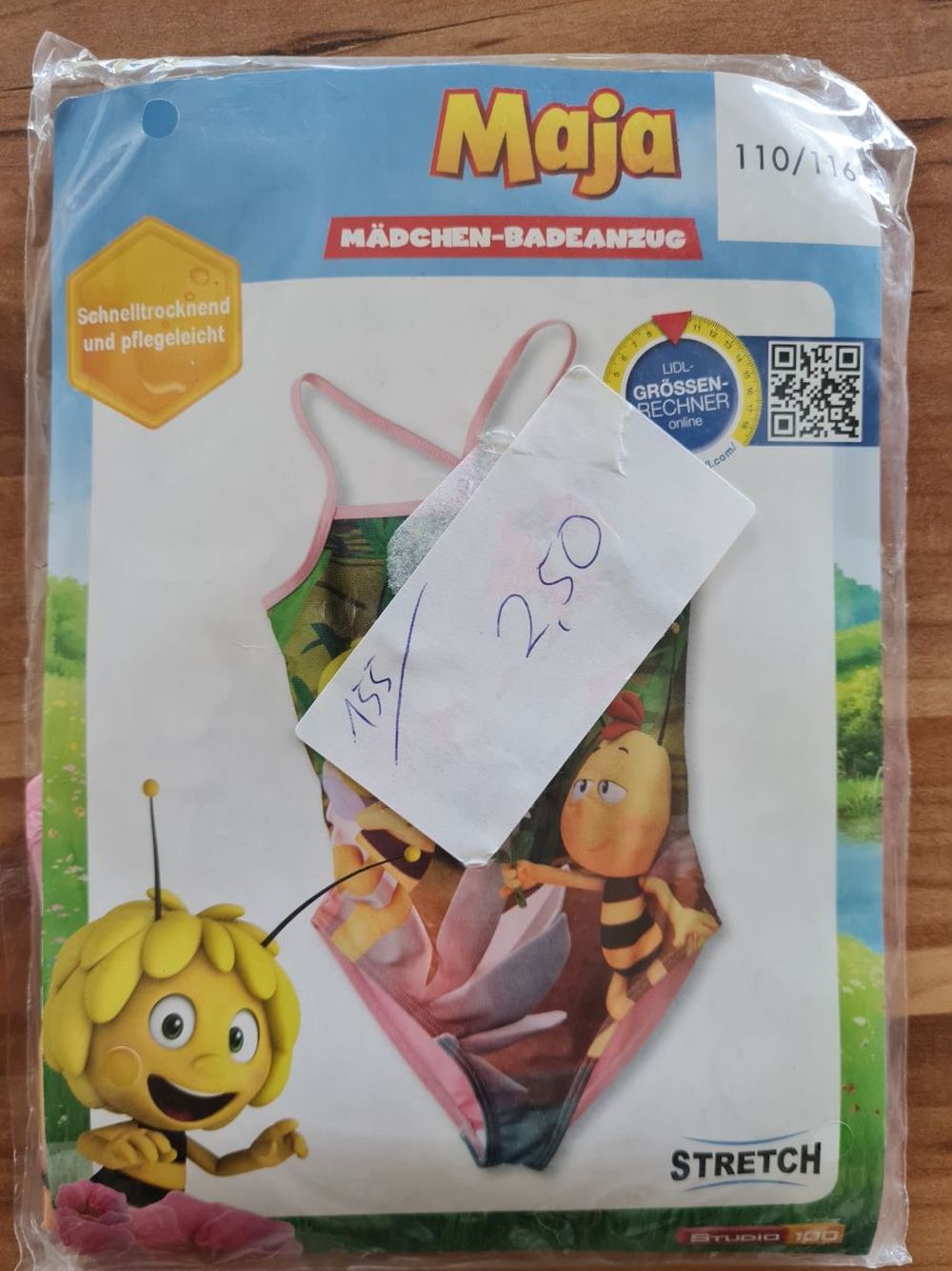 Badeanzug "Biene Maja", Gr. 110/116, Neuware mit Etikett